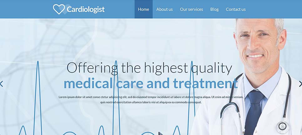 طراحی وب سایت های پزشکی و پزشکان