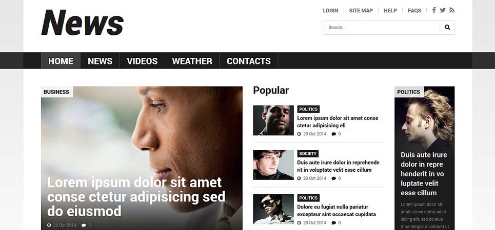 طراحی وب سایت های خبری